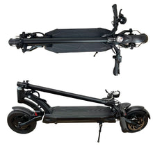 Load image into Gallery viewer,  Mantis 40 MPH electric scooter in its folded position for easy transport
