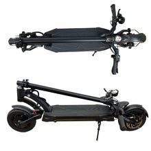 Load image into Gallery viewer,  Mantis 40 MPH electric scooter in its folded position for easy transport