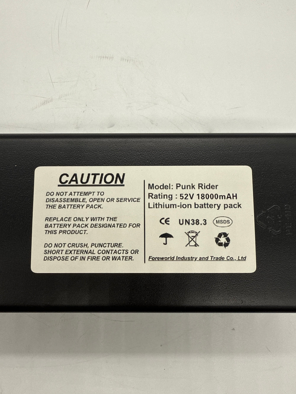 Punk Rider PRO Battery 52v 18Ah