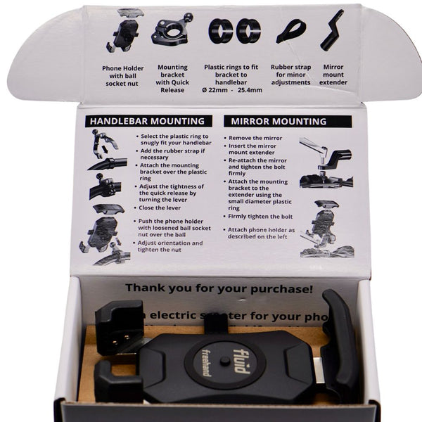 advertise Truce waterproof support smartphone pour scooter collateral  Sanction gauge