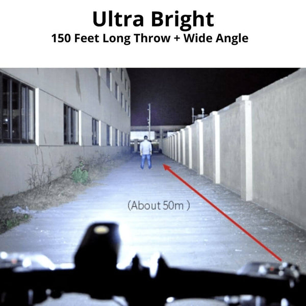 Ultra-Bright Headlight + Rear Safety Light